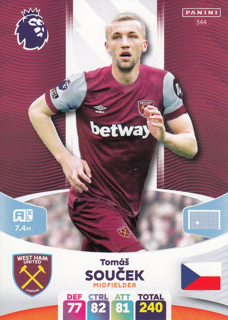 Panini Premier League 2024 West Ham Soucek 344