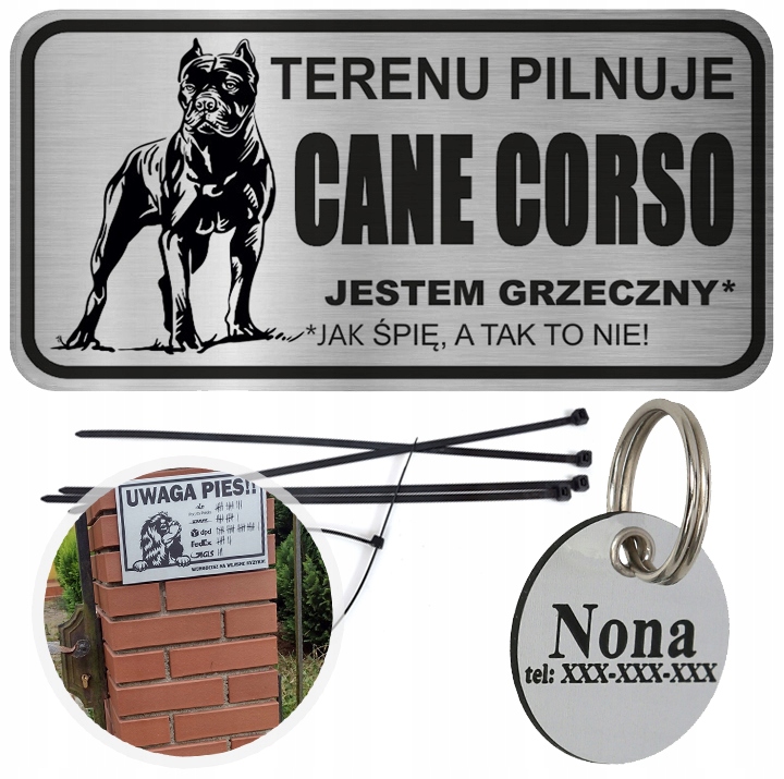 ТАБЛИЧКА ПРИМЕЧАНИЕ СОБАКА АДРЕСАЦИЯ CANE CORSO