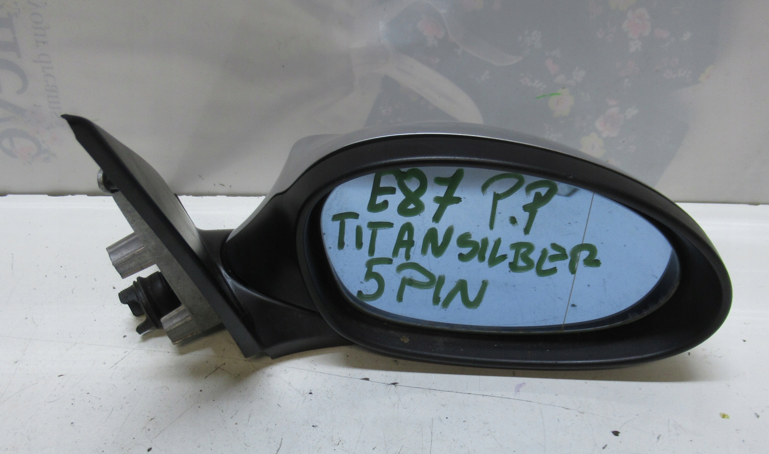 BMW E87 mirror right 5 PIN TITANSILBER EUROPA