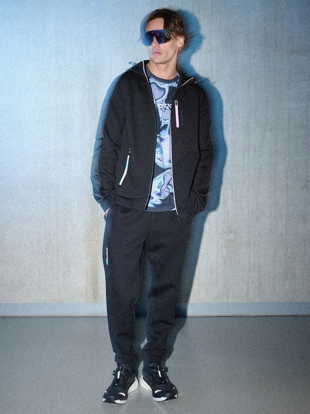 4F Pánské Tepláky Černé Joggery Pohodlné XXL