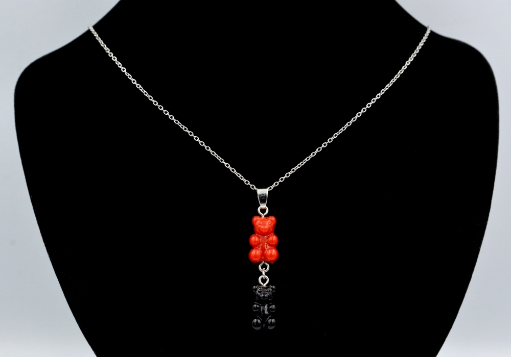 Łańcuszek z zawieszką 2 misie żelki haribo 45cm Marka bez marki