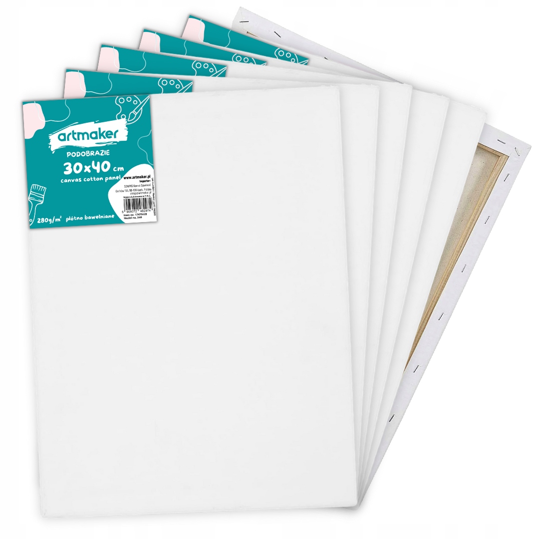 DUŻY ZESTAW MALARSKI artystyczny do malowania sztaluga płótna farby pędzle Stan opakowania oryginalne