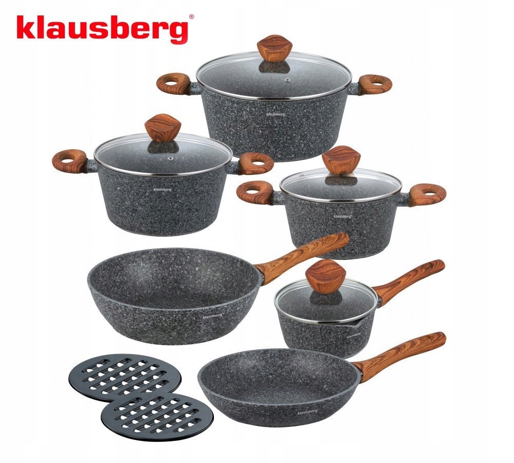 

Zestaw garnków Klausberg Granite 12 el.