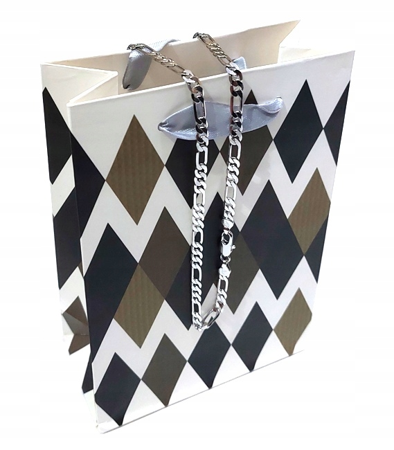 GRUBSZY NASZYJNIK SREBRNY STAL ŁAŃCUCH MĘSKI Marka Inna marka