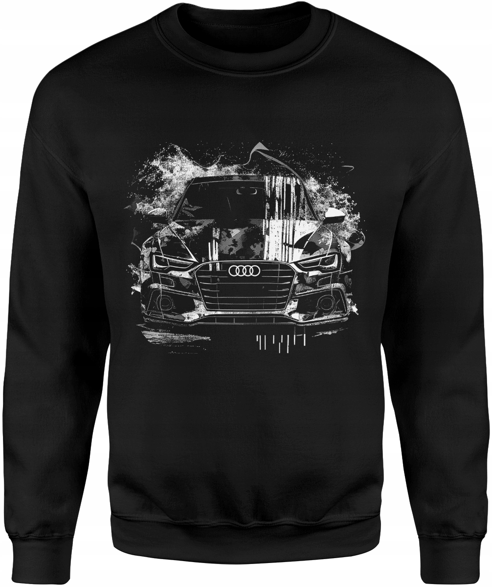

Bluza Audi Męska Z Nadrukiem S-line Czarna Rozm. M