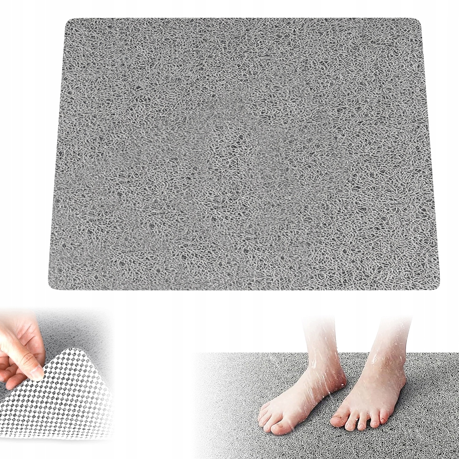 Prostiskluzová Podložka Do Koupelny 80X100 CM S Rychleschnoucím Povrchem Loofah