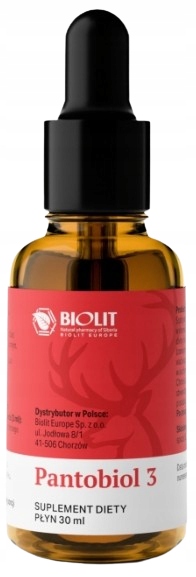 Biolit Pantobiol 3 Stawy Kości Krzepnięcie krwi 900 kropli Układ nerwowy