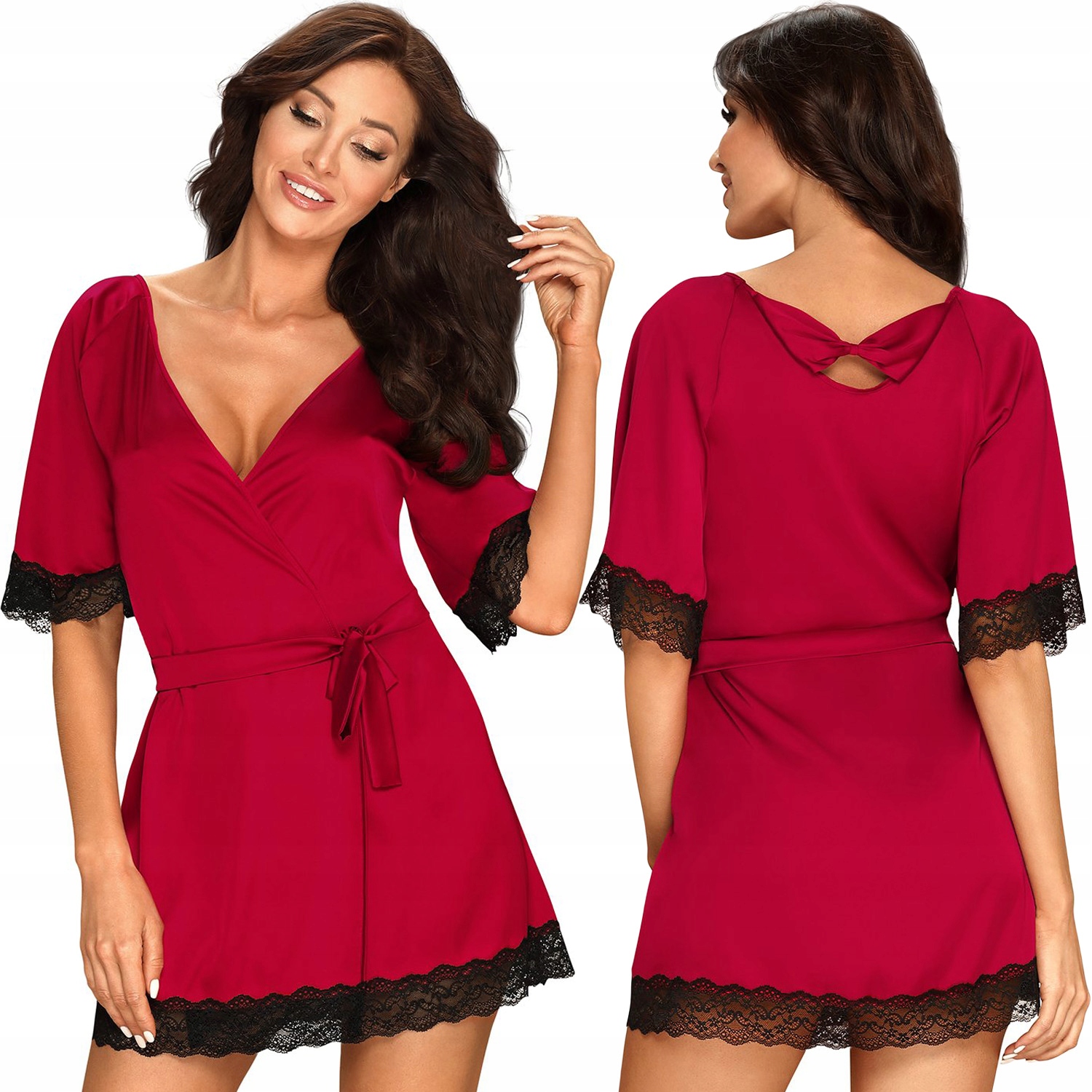 

Obsessive Sensuelia szlafrok peniuar czerwony L/XL
