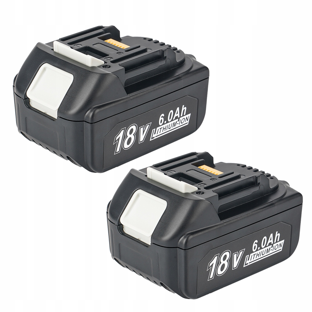 2 Nová baterie 6.0 Ah Akumulátory pro elektronářadí Nabíječky Led indikátor