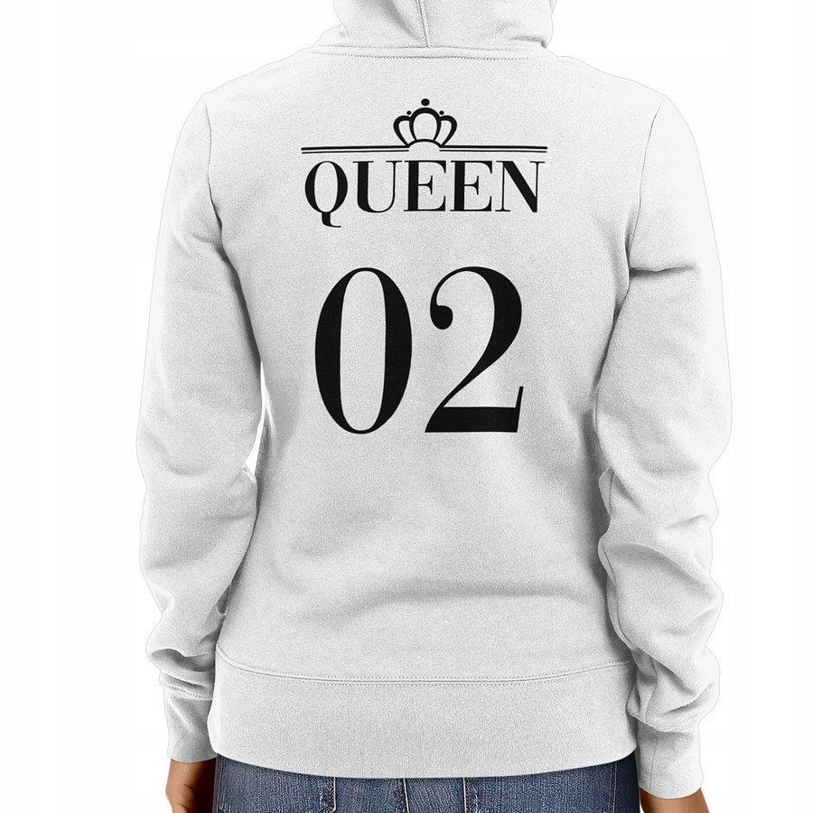 

Bluza na prezent dla niej - Queen, biała XL