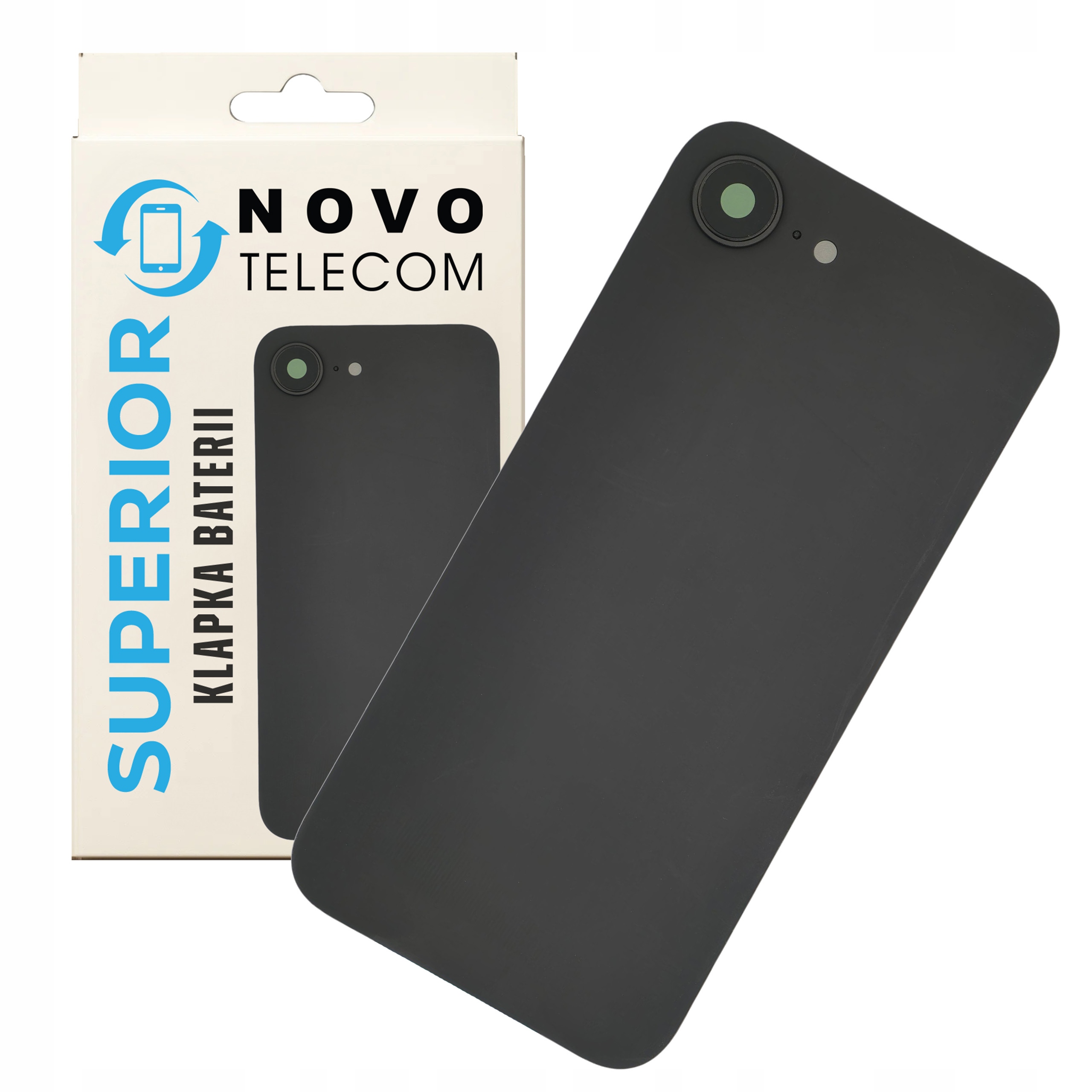 Klapka Baterii Czarna do iPhone 16e Panel Tylny Plecki