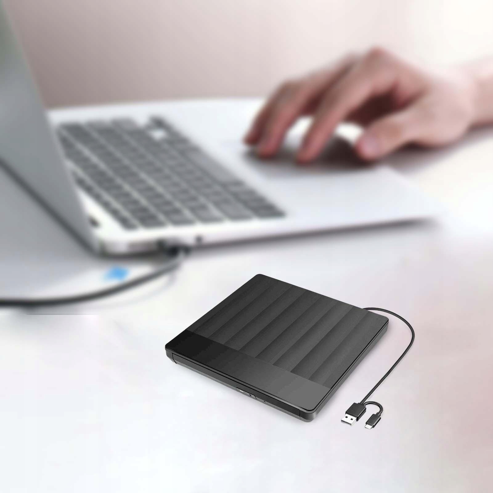 Zewnętrzna nagrywarka DVD Odtwarzacz DVD USB 3.0 Czytnik napędu USB C Kolor inny