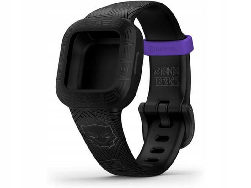 Pasek do Garmin Vivofit Junior 3 Marvel Czarna Pantera Czarny