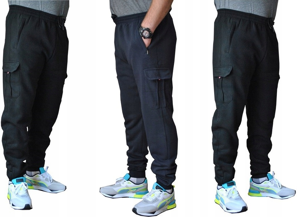 OCIEPLANE BOJÓWKI DRESOWE JOGGERY roz. XL CIEMNE