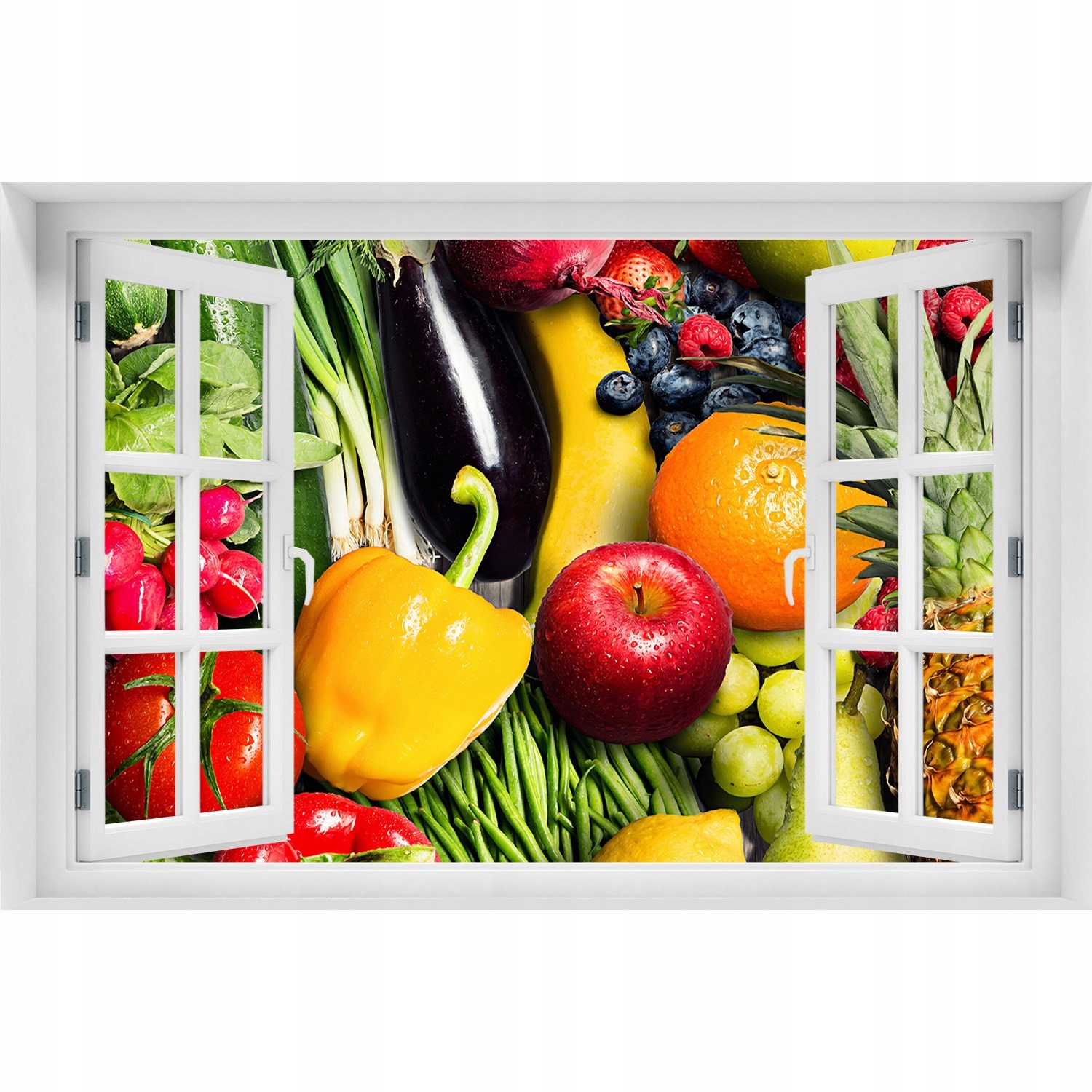 

Naklejka okleina na ścianę Warzywa i owoce 150x100