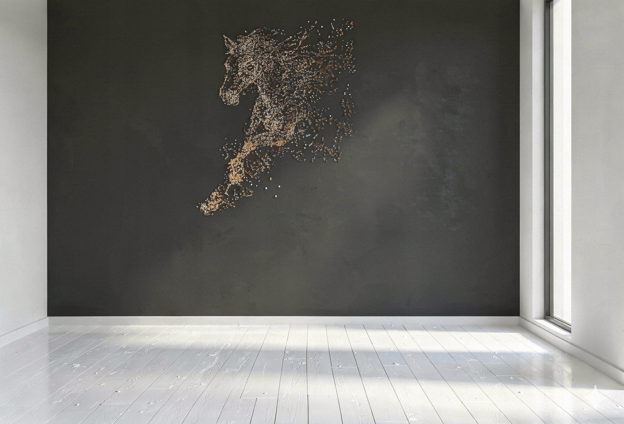 Tapeta mural bezszwowy haft 3D tło mokka salon sypialnia 350x290 V-7