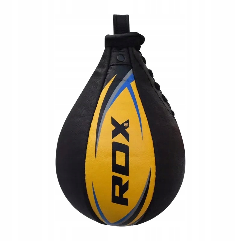 Boxovací hruška Rdx Speed Ball Leather Multi žlutá/modrá Os