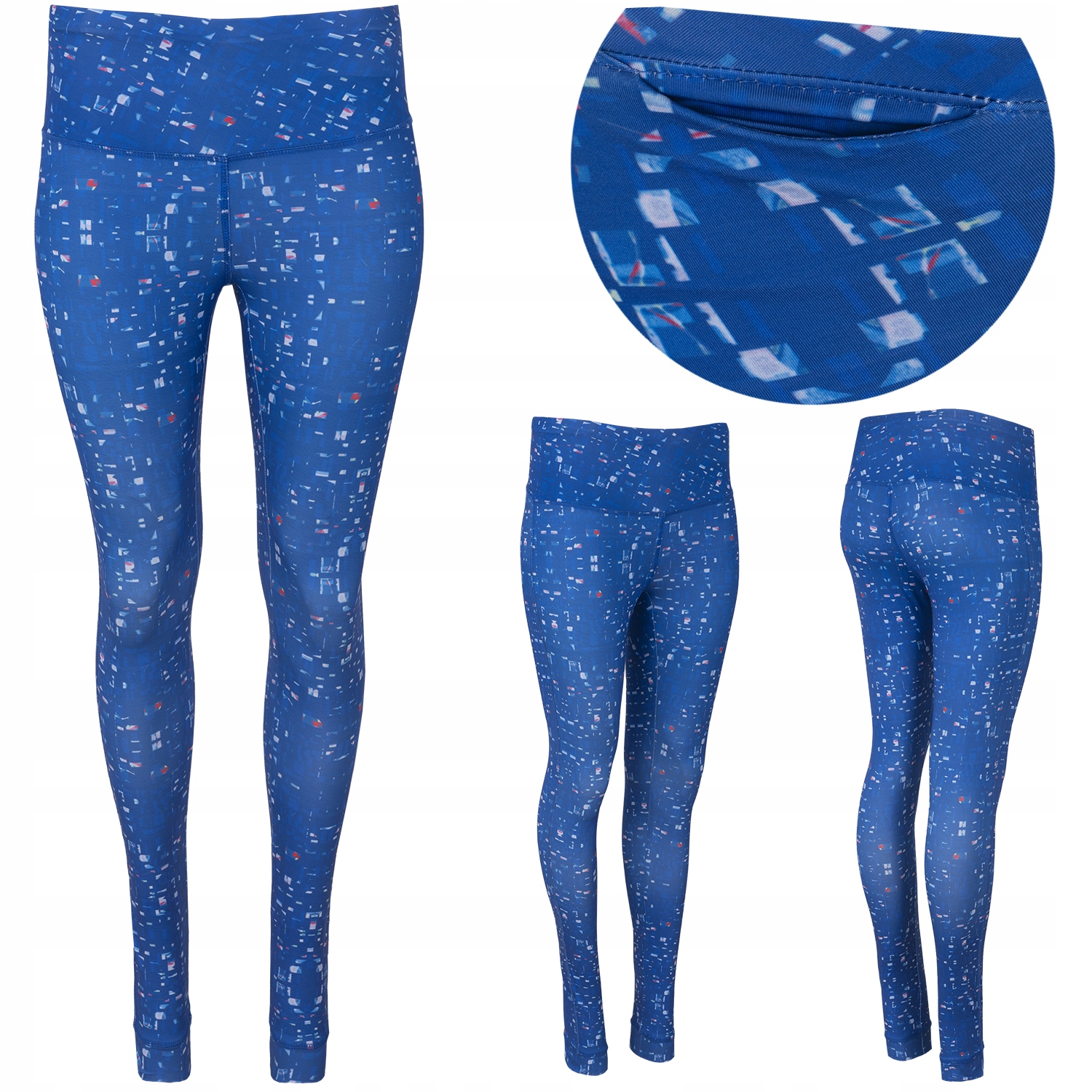 Legginsy Damskie Treningowe Wysoki Stan L