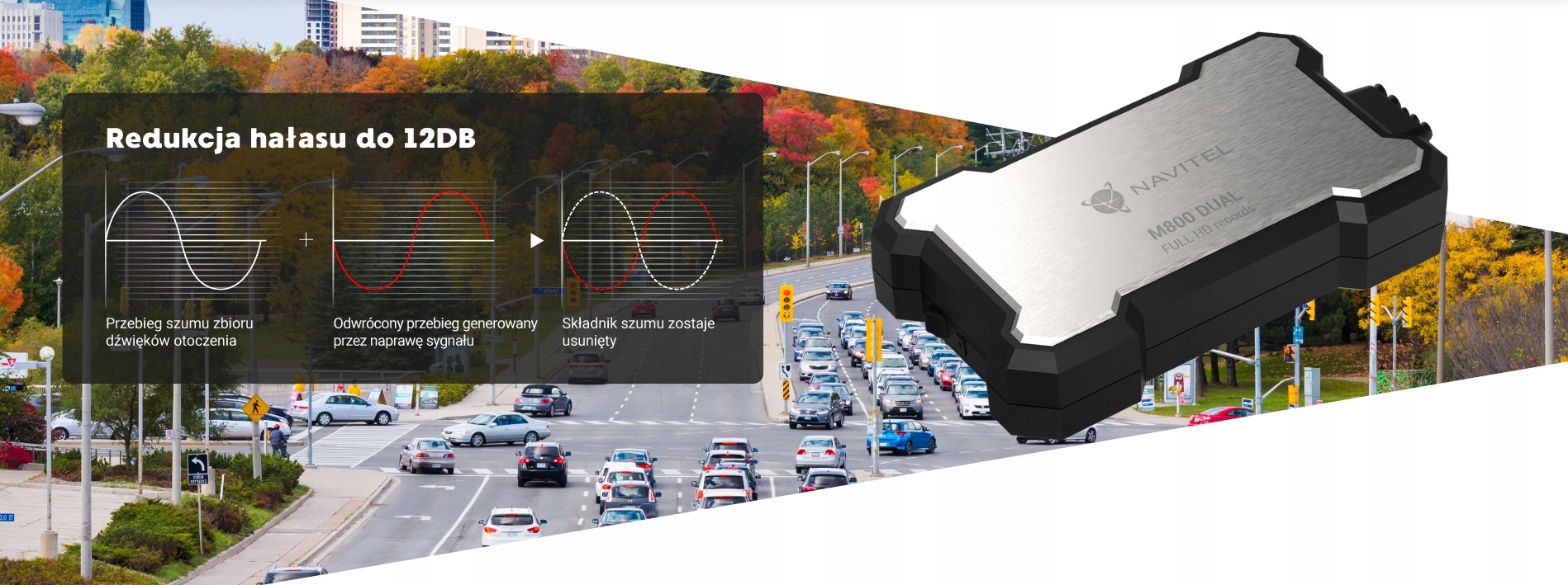 Navitel M800 Dual Rejestrator motocyklowy kamera jazdy IP66 UTV ATV ++ 64GB Model M800 Dual