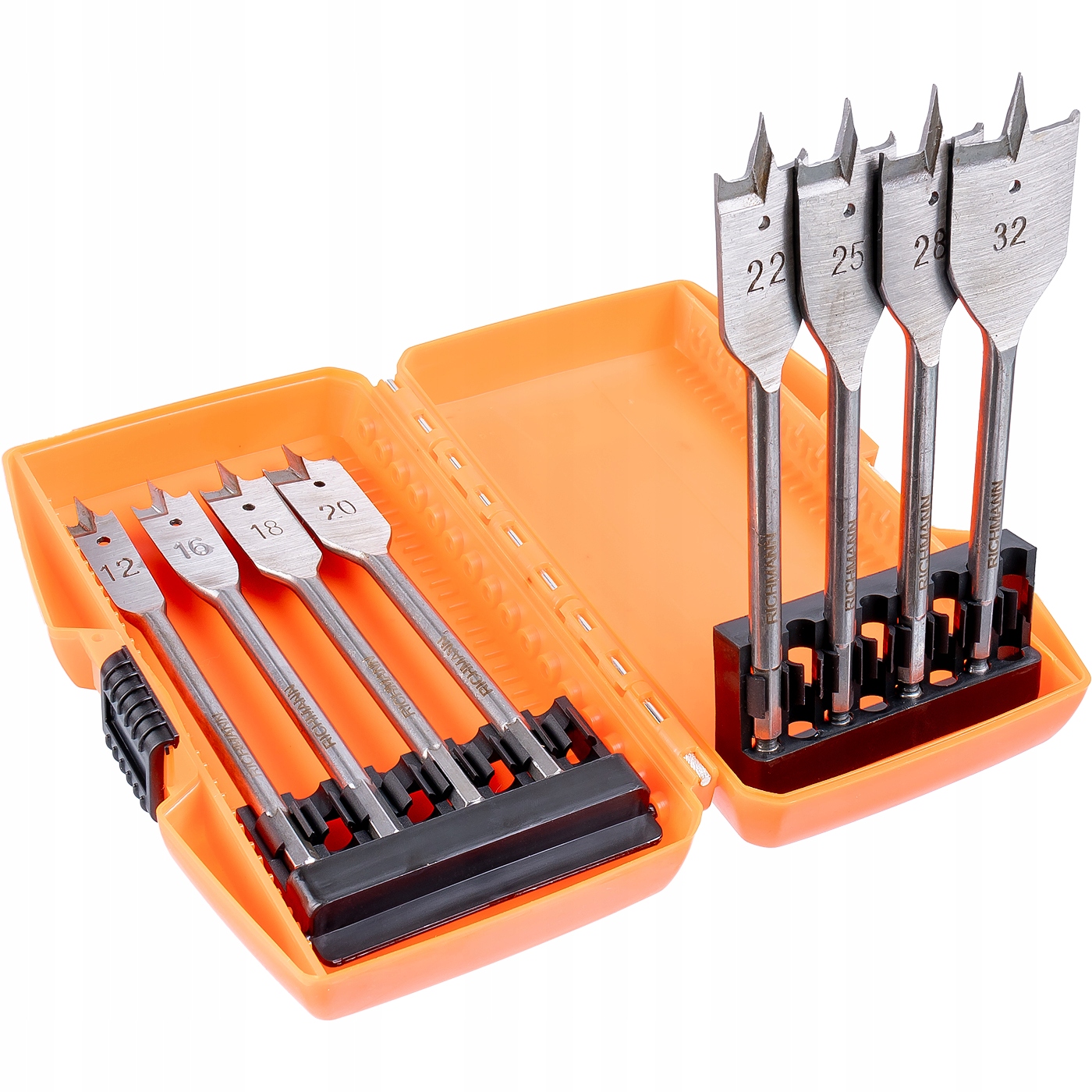 

Wiertła Piórowe Łopatkowe Do Drewna 12-32MM 1/4''