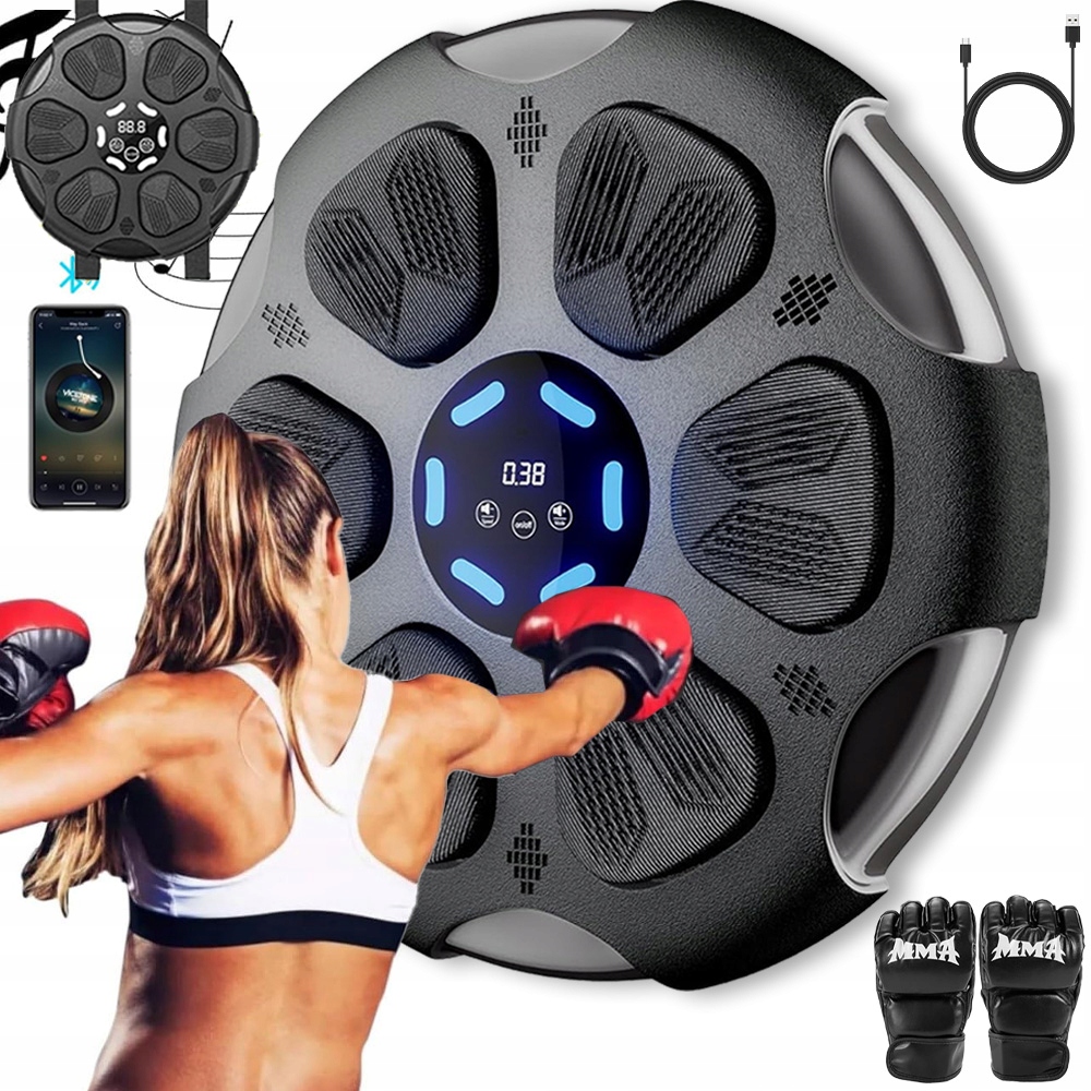 Bluetooth Boxerský Trenažér S Hudbou A Rukavicemi