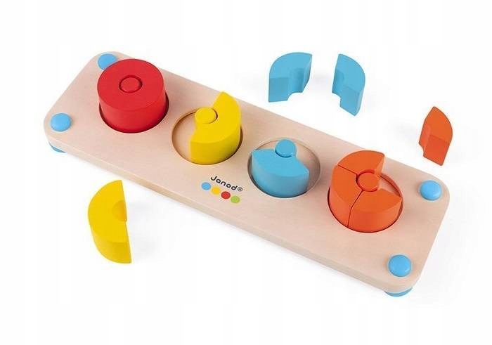 JANOD Drewniana Układanka UŁAMKI Essentiel J05072