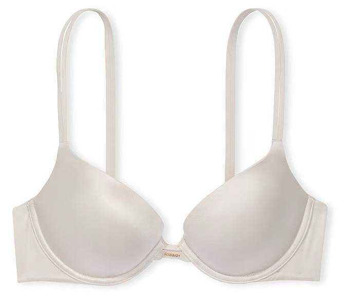 Hladká push-up podprsenka Victoria's Secret světle šedá 75D (34D)