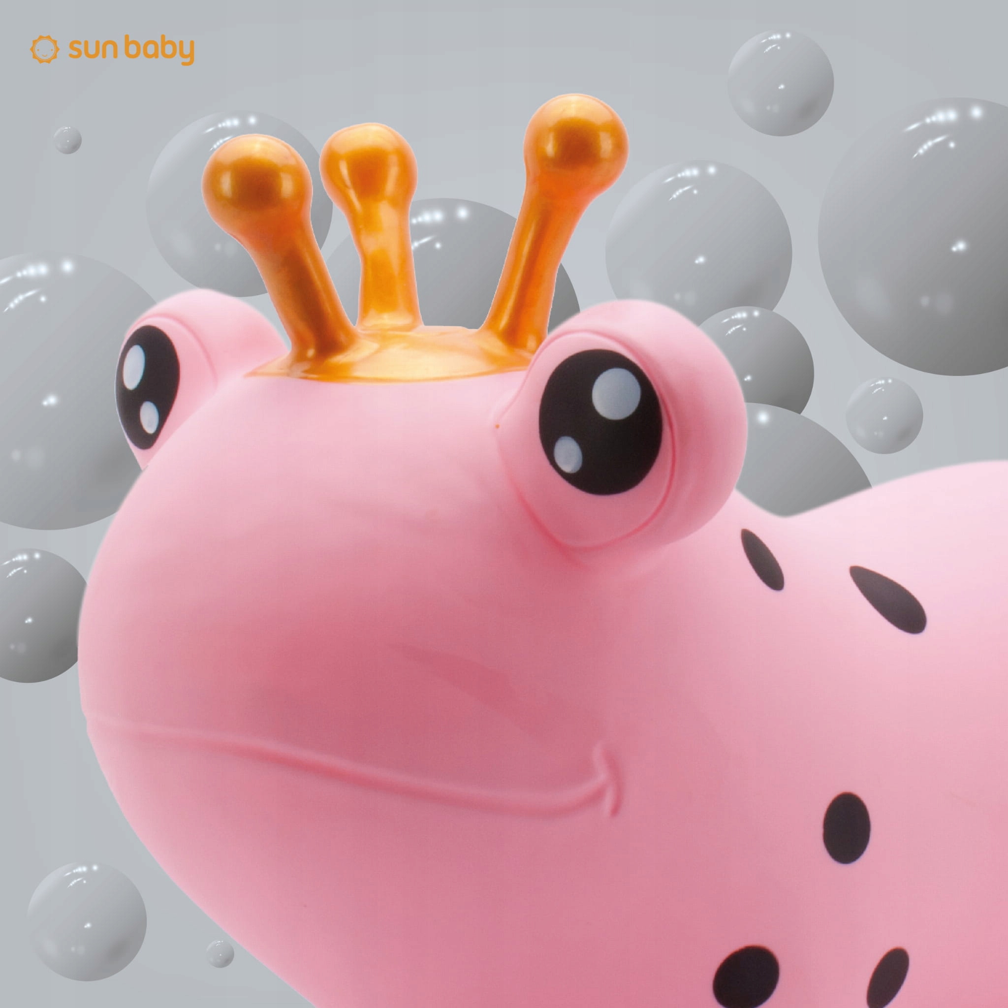 Skoczek dla dzieci do skakania z pompką ŻABA różowy Sun Baby Marka Sun Baby