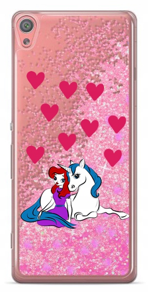 

etui płynny brokat księżniczka do Sony Xperia Xa