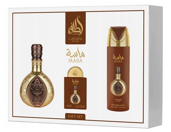 Sada Lattafa Masa: Parfém 100ml, Edp 20ml, Deodorant 200 Ml