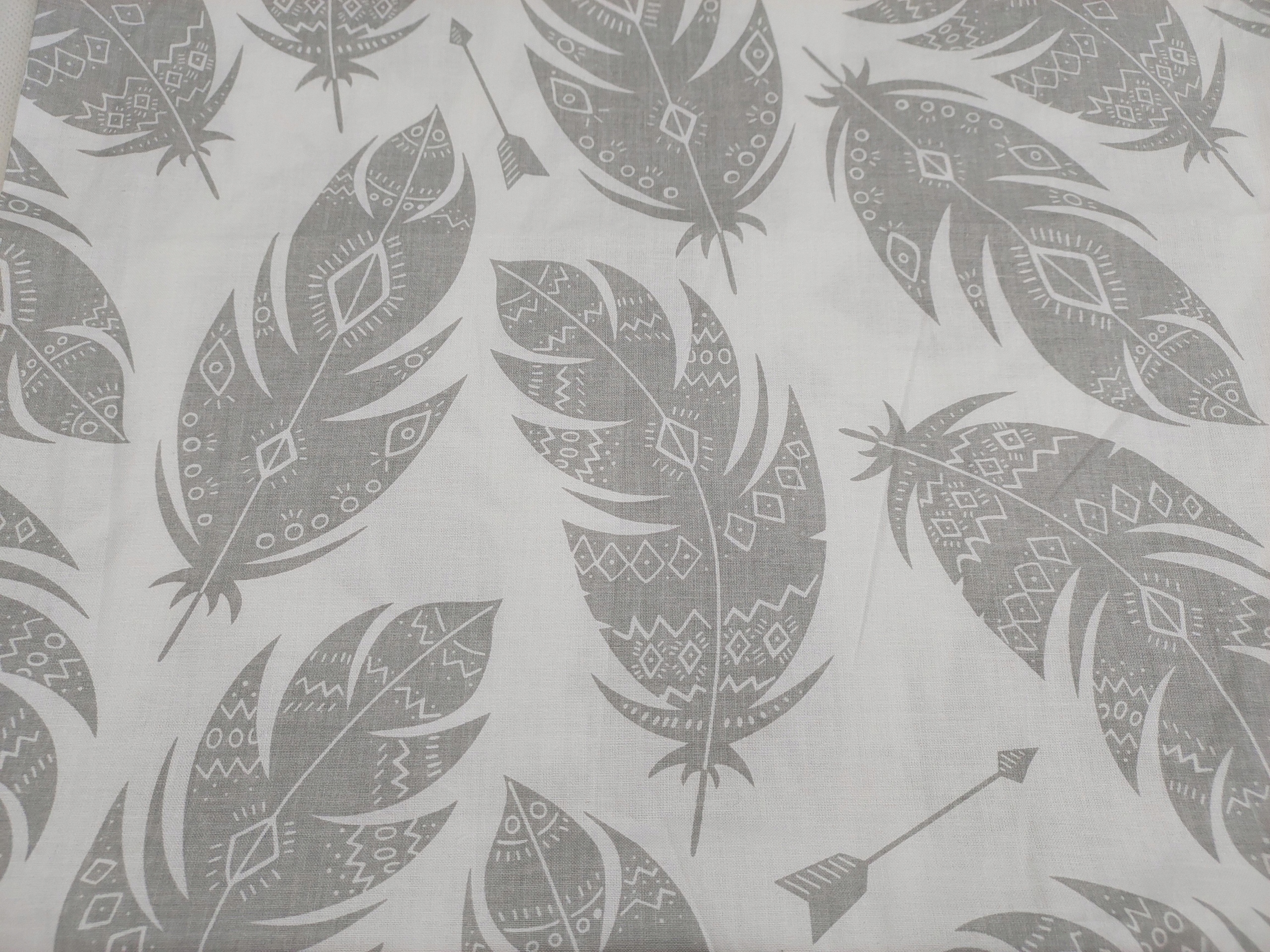 POSZEWKA BAWEŁNIANA 40x40 BIAŁA SZARE PIÓRA POLSKA Długość 40 cm