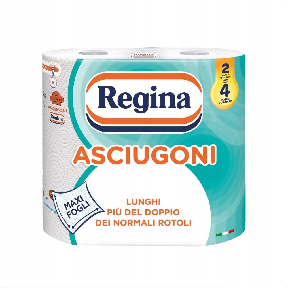 Regina Papírový ručník 2-vrstvý 2 role 680 listů savý Italský