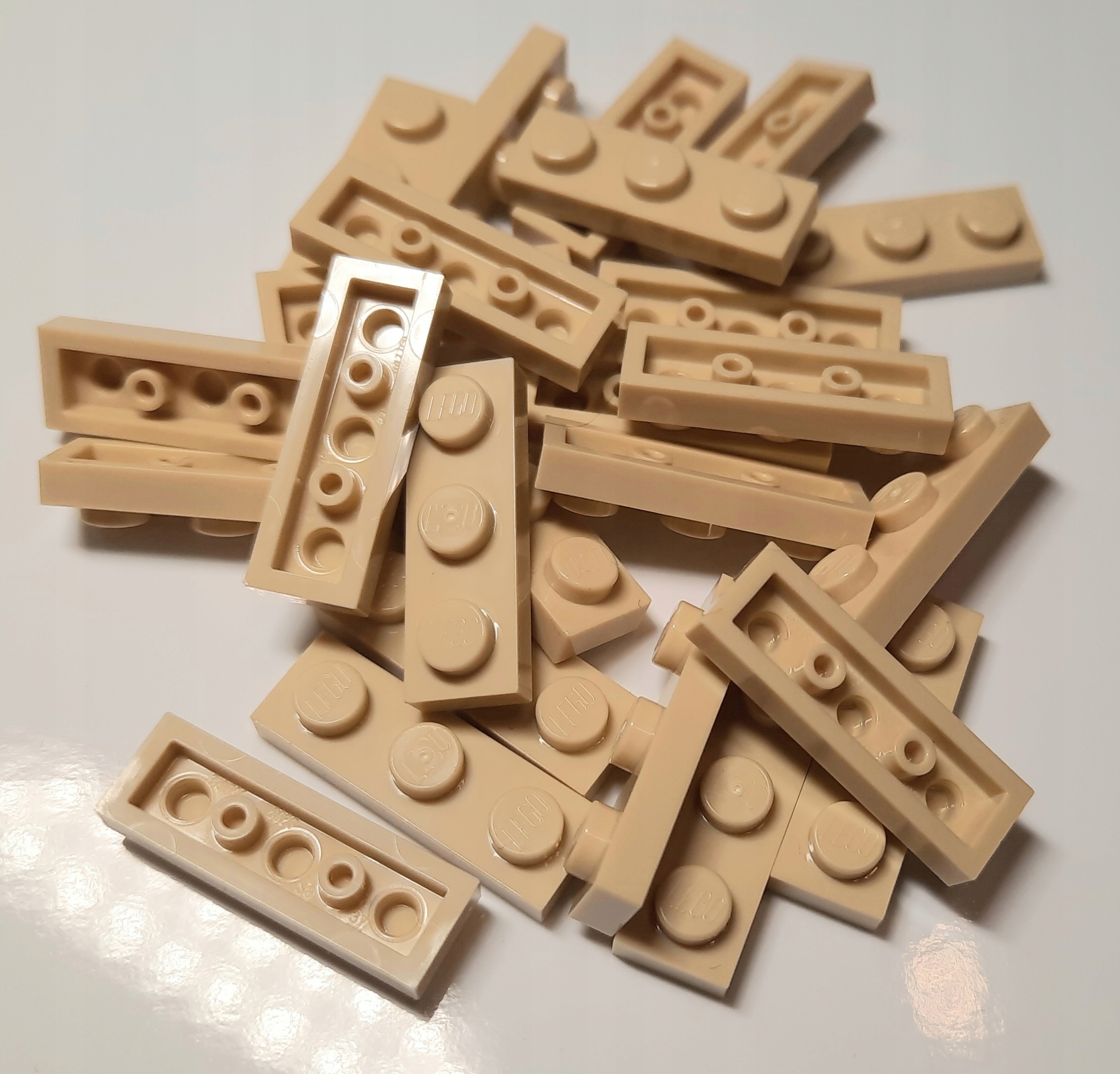 

Lego 3623 Plate 1x3 Tan 25szt. Nowe
