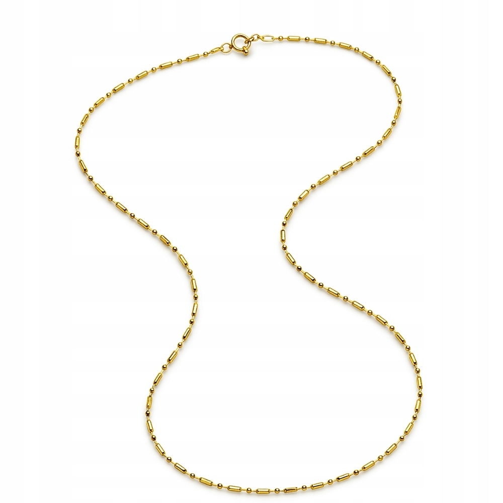 Řetízek Zlacený Stříbrný 925 Kuličková Vazba Moderní Originál 44 CM