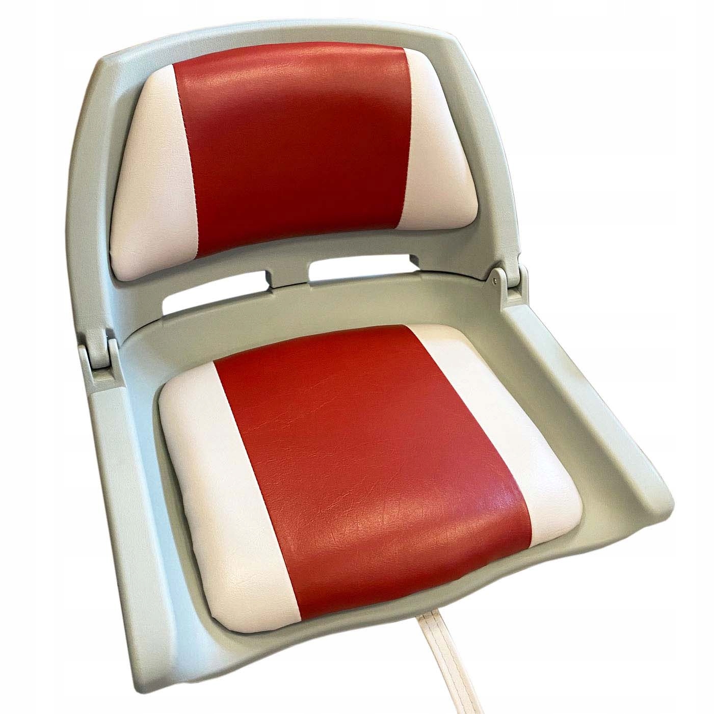 Fotel Do Łodzi Składany Tapicerowany Red 05293