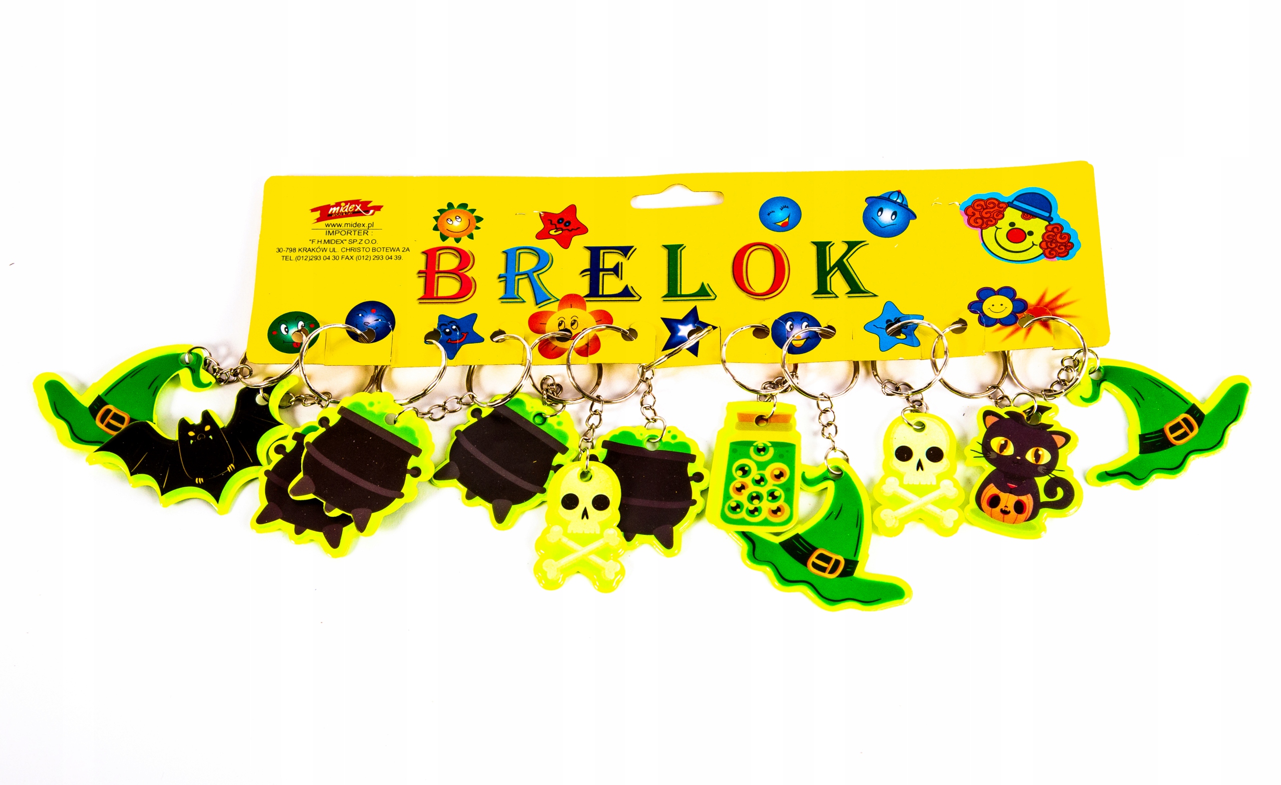 HALLOWEEN ZAWIESZKA BRELOK ŚWIECĄCY W CIEMNOŚCI