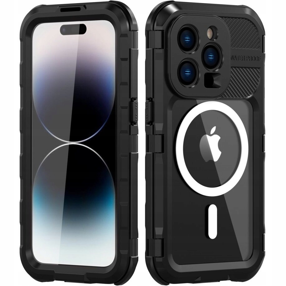 Etui do iPhone 14 Pro Wodoodporne IP68 Pancerne 360 wodoszczelne do magsafe
