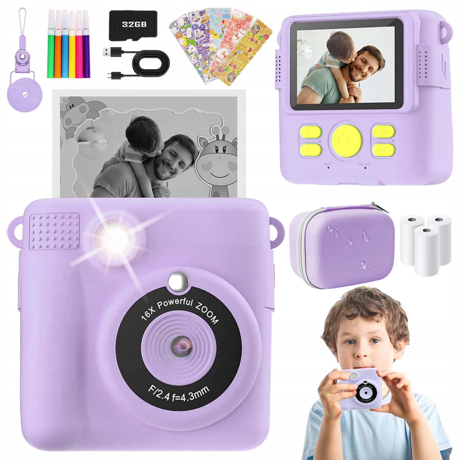 Mini Instantní Fotoaparát Pro Děti, Digitální Fotoaparát Pro Děti, Dárek