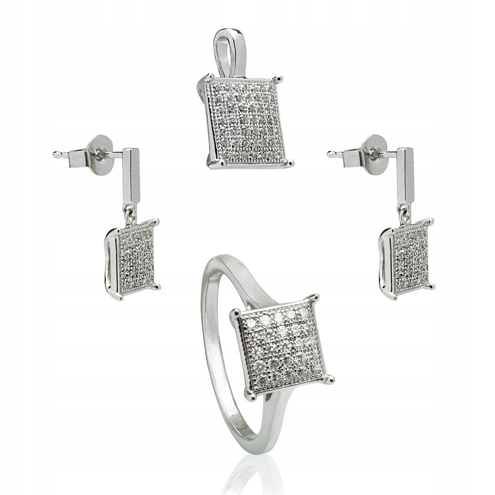 Stříbrný Komplet Šperků S Zirkony