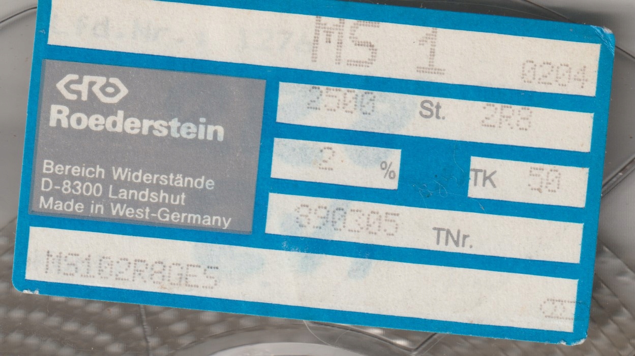 [100szt] 2R8 2% 50ppm rezystor Smd minimelf MS1 Roederstein low noise