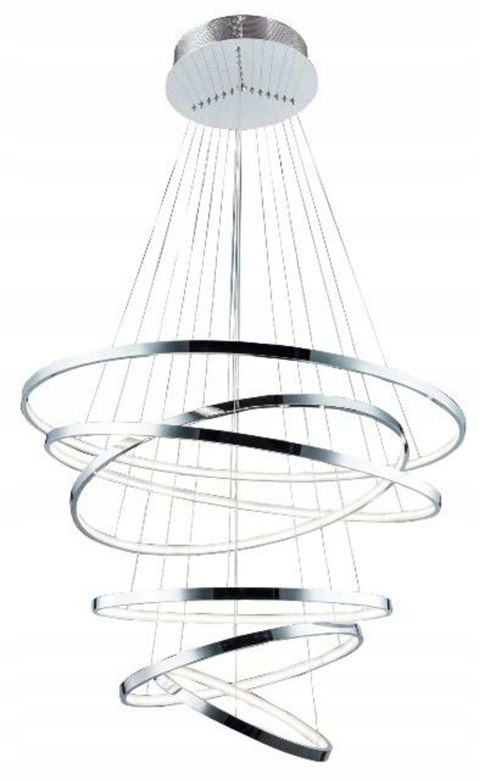 Led Závesné svietidlo AZzardo Wheel 6 Long Dimm chrome AZ2990 140W 8400lm 30