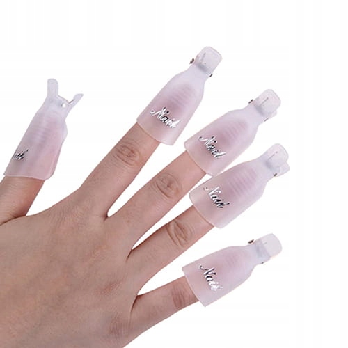 

Klipsy do usuwania hybrydy, żelu, akrylu Białe