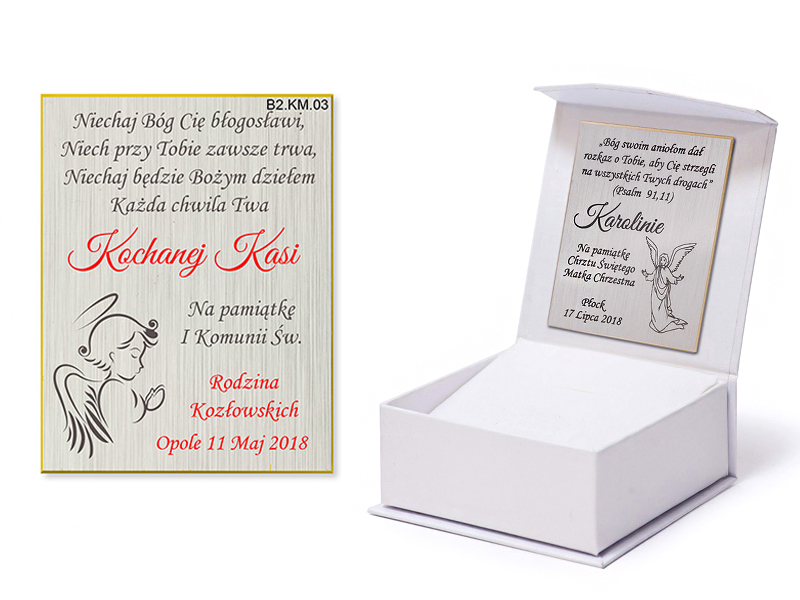 

Pudełko Na Pamiątkę Komunii Świętej z Grawerem