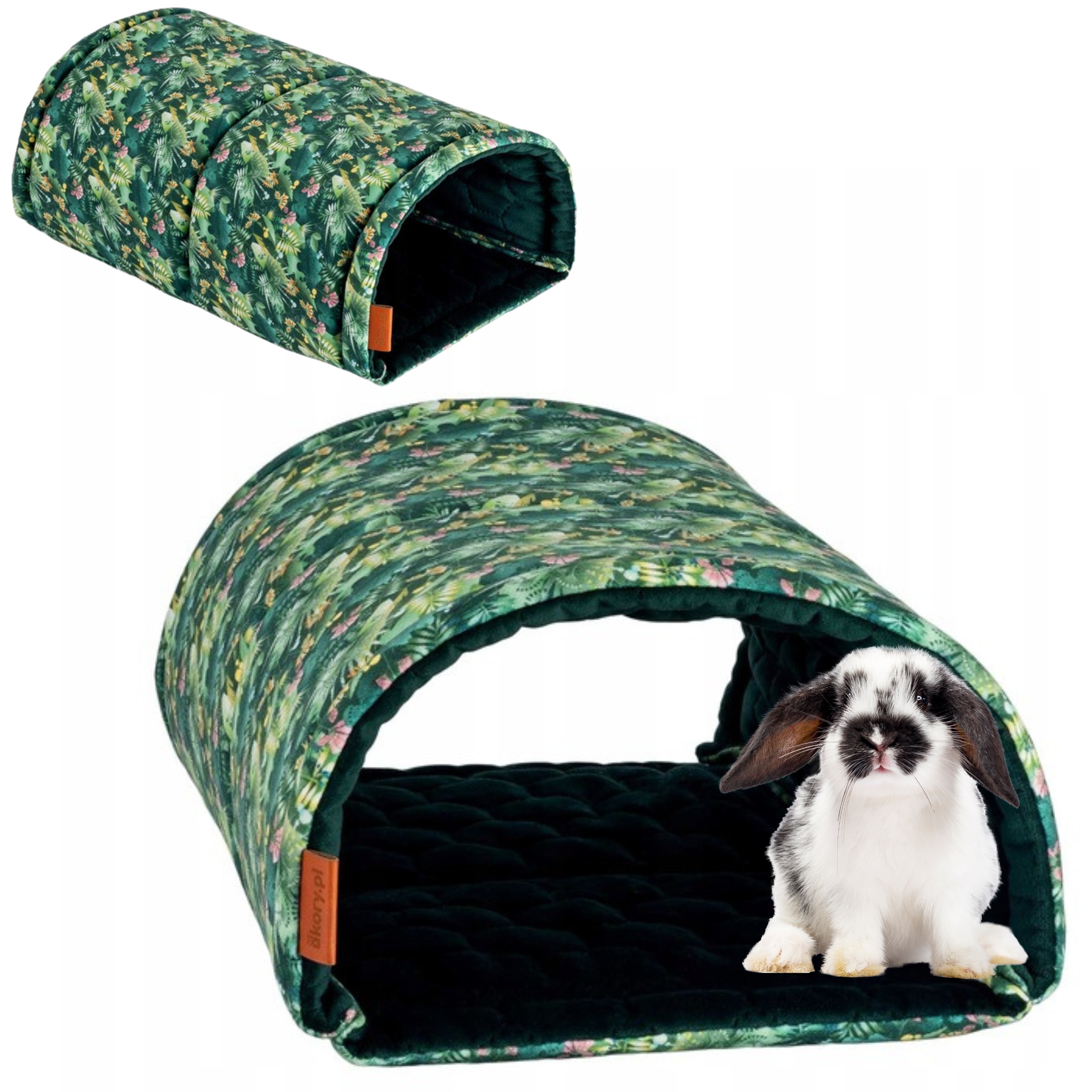 Tunel Budka 2 Vchody pro Králíky Fretky Hlodavce Morčata 22x35cm