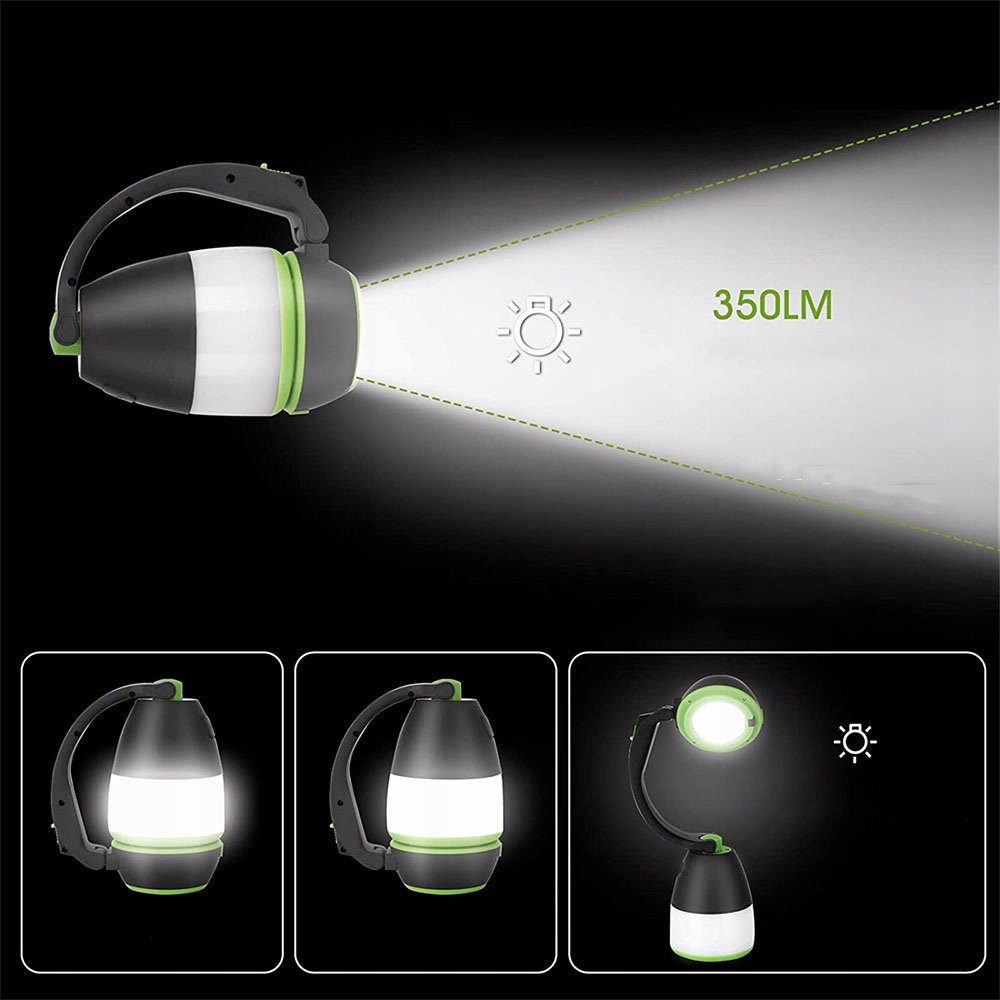 LAMPA KEMPINGOWA LED, WISZĄCA LAMPA LED LATARKA KEMPINGOWA ŚWIATŁO AWARYJNE Moc 10 W