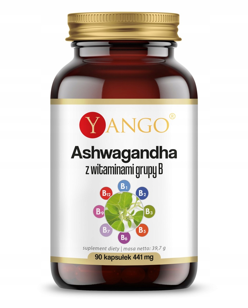 

Ashwagandha z witaminami grupy B 90 kapsułek Yango