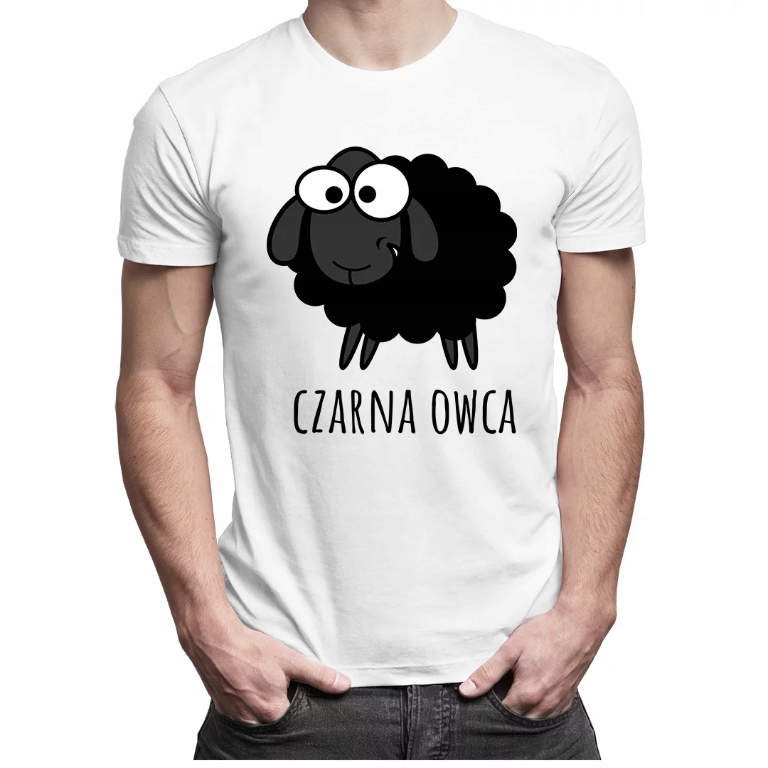 

Czarna owca - koszulka z nadrukiem dla niego