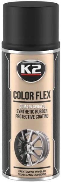 

K2 Color Flex Guma w sprayu czarny mat 400ml