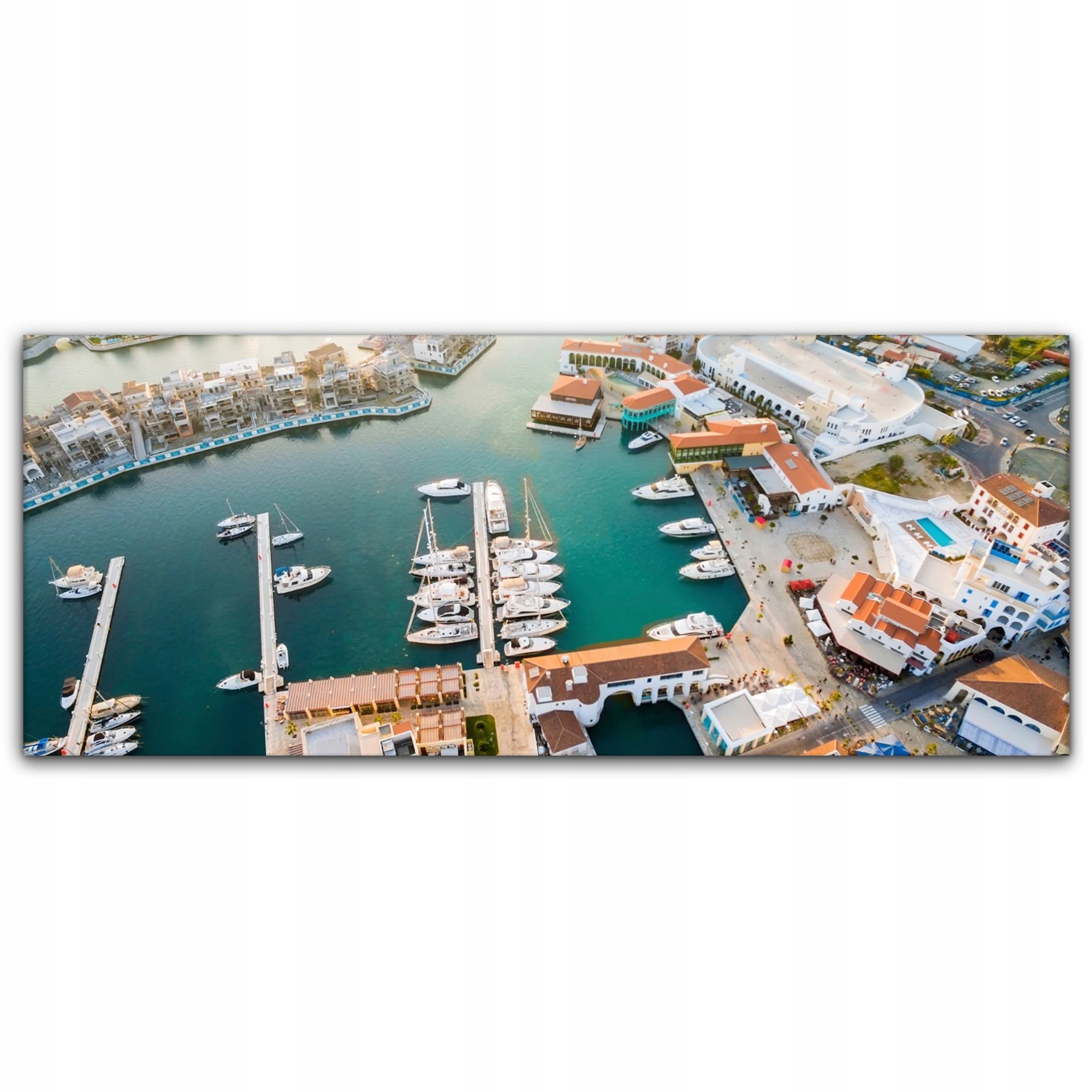 

Obraz na płótnie z foto 125x50 Cypr Przystań Wyspa