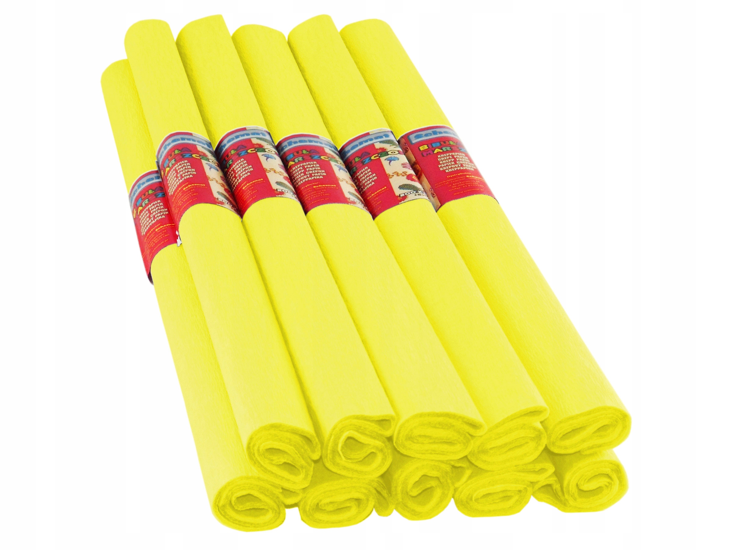 BIBUŁA MARSZCZONA PAPIEROWA ŻÓŁTA 04 10 ROLEK